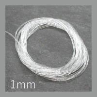 Fil élastique transparent pour bijoux 1mm