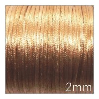 Cordon satin queue de rat 2mm marron cuivré