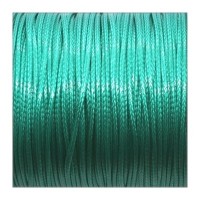 Lacet cordon polyester cire 1mm jade