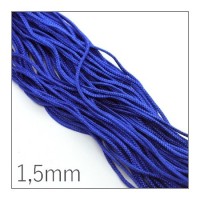 Fil de jade nylon tressé 1,5mm bleu roi