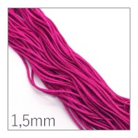 Fil de jade nylon tressé 1,5mm fuchsia