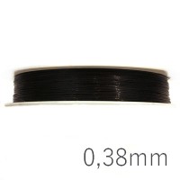 Fil câblé fin noir 0.38mm