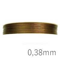 Fil câblé bronze 0,38mm pour bijoux
