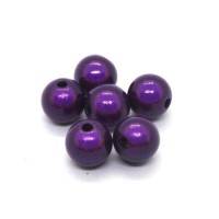 Perles magiques 8mm violet foncé