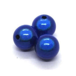 Perles magiques bleu roi 12mm