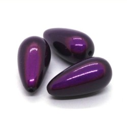 Perle magique goutte 23mm violet foncé