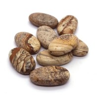 Perles en jaspe paysage