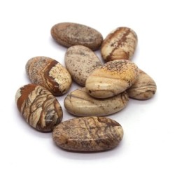 Perles en jaspe paysage