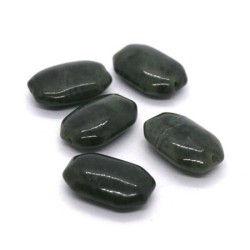 Perle rectangulaire taillée 15mm jade de Birmanie