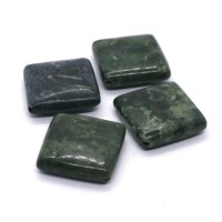 Perle losange 25mm jaspe vert