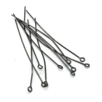 Tiges clou anneau pour bijoux 60mm gunmetal