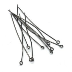 Tiges clou anneau pour bijoux 60mm gunmetal