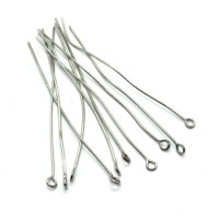 Tiges clou anneau pour bijoux 60mm vieil argent