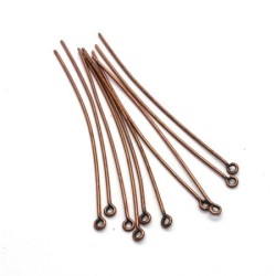 Tiges anneau pour bijoux 57mm cuivre