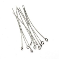 10 Tiges anneau 64mm argent vieilli