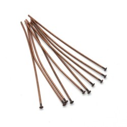 Tiges clou pour bijoux 57mm cuivre