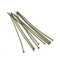 Tiges clou pour bijoux 57mm bronze