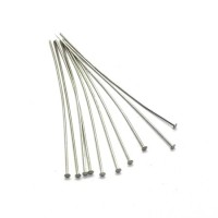 Tiges clou extra-fins pour bijoux 50mm vieil argent