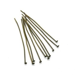 Tiges clou pour bijoux 50mm bronze