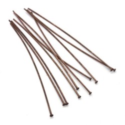 Tiges clou pour bijoux 70mm cuivre