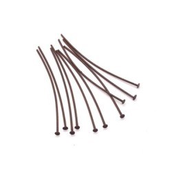 Tiges clou pour bijoux 40mm cuivre