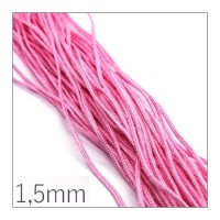 Fil de jade nylon tressé 1,5mm rose clair
