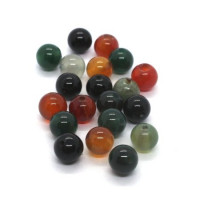 Perles rondes agate multicolore 6mm x20