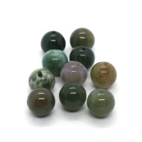 10 Perles rondes agate indienne 8mm