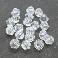 20 perles toupies en verre 6mm cristal lustré
