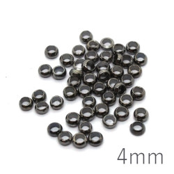 50 perles à écraser 3mm gunmetal
