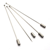 Epingle à chapeau tête plate 90mm vieil argent