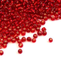 Perles de rocailles 2mm rouge
