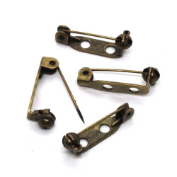 Supports pour broches épingles bronze 20mm