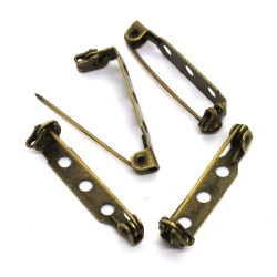 Supports pour broches épingles 25mm bronze