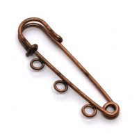 Support de broche épingle à kilt cuivre 50mm