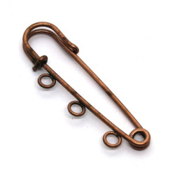 Support de broche épingle à kilt cuivre 50mm