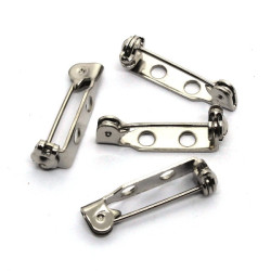 Supports pour broches épingles vieil argent 21mm