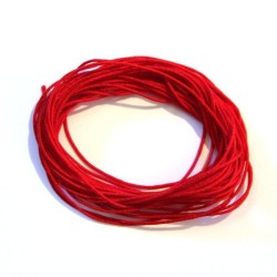 Fil nylon tressé 0,8mm rouge