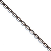 Chaine maille fantaisie cuivre 50cm