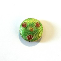 Disque cloisonné 32mm rouge brique x1