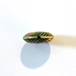 Disque cloisonné 32mm rouge brique x1