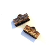 Embout lacet argenté x10