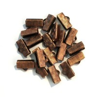 Embout lacet argenté x10