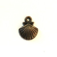 Breloque étoile en métal argenté x10