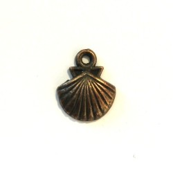 Breloque étoile en métal argenté x10