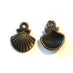 Breloque étoile en métal argenté x10