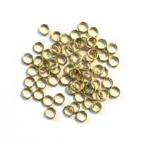 Anneau double 6mm argenté x10