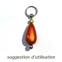 Pendentif à garnir 48mm en métal vieil argent