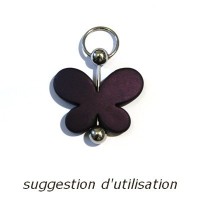 Pendentif à garnir 48mm nickel