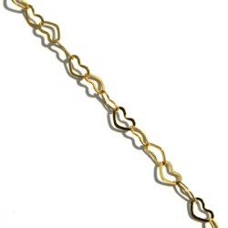 Chaine maille ovale bronze 50cm